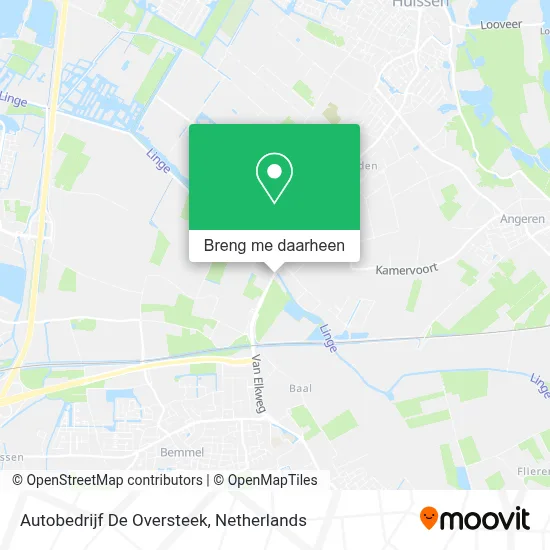 Autobedrijf De Oversteek kaart