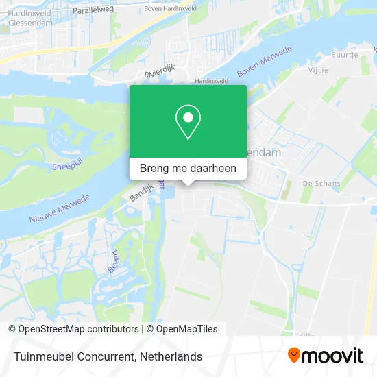Tuinmeubel Concurrent kaart