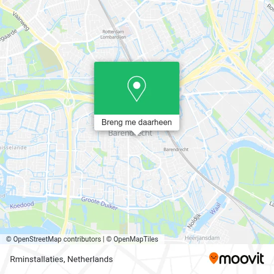 Rminstallaties kaart