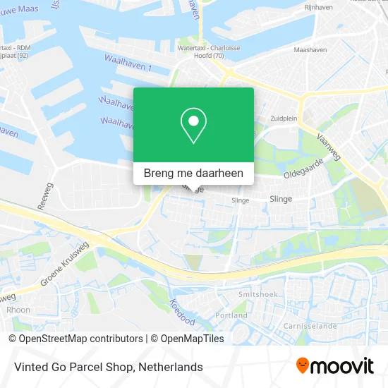 Vinted Go Parcel Shop kaart