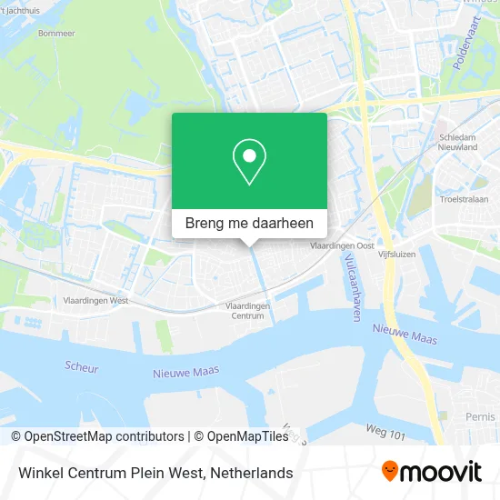 Winkel Centrum Plein West kaart