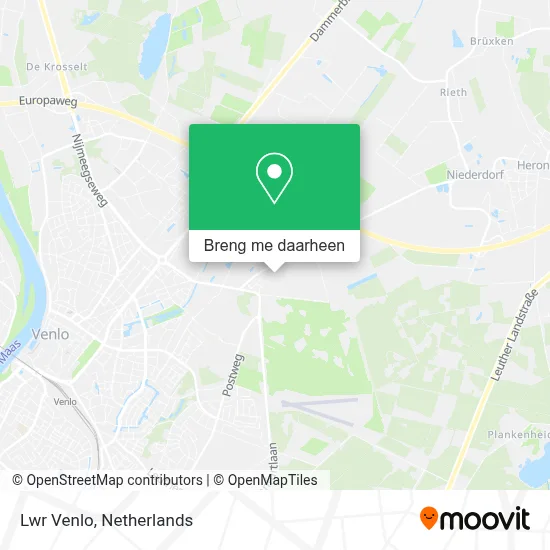 Lwr Venlo kaart