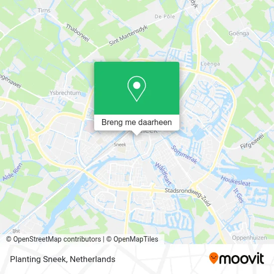 Planting Sneek kaart