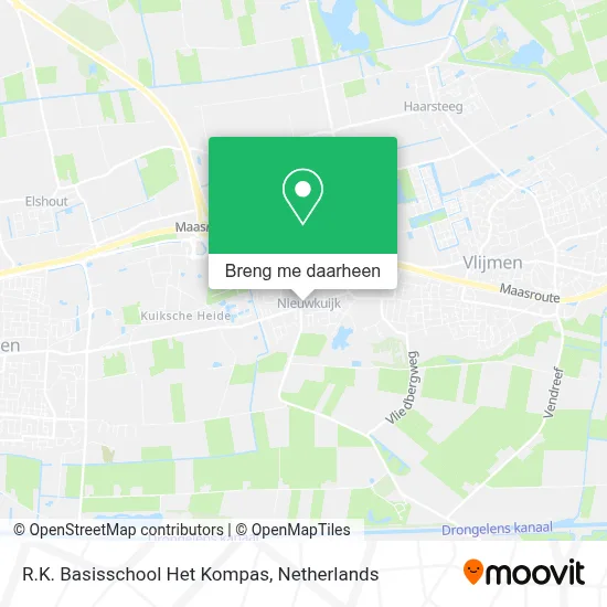 R.K. Basisschool Het Kompas kaart