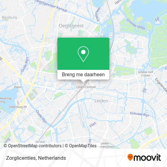 Zorglicenties kaart