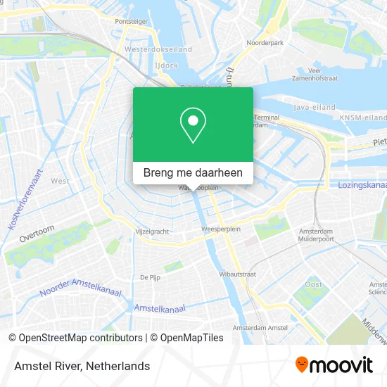 Amstel River kaart