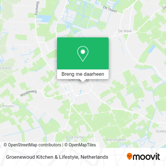 Groenewoud Kitchen & Lifestyle kaart