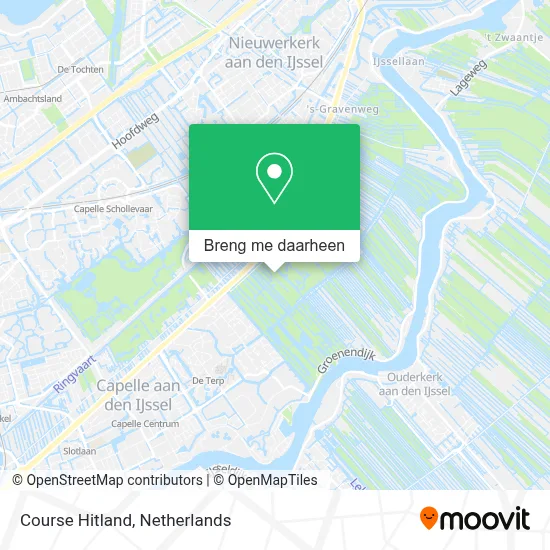 Course Hitland kaart