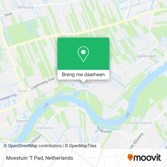 Moestuin 'T Pad kaart