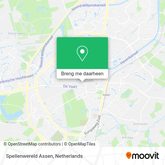 Spellenwereld Assen kaart