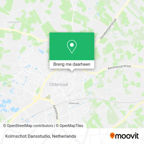 Kolmschot Dansstudio kaart