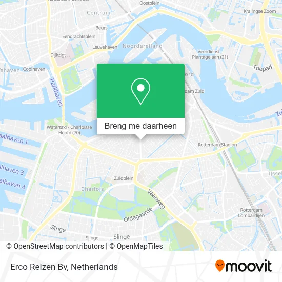 Erco Reizen Bv kaart