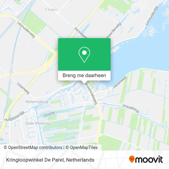 Kringloopwinkel De Parel kaart