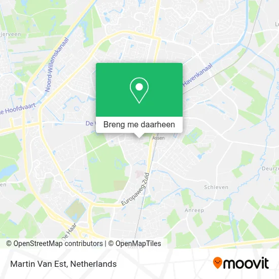 Martin Van Est kaart