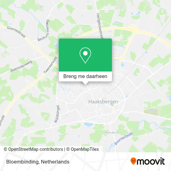 Bloembinding kaart