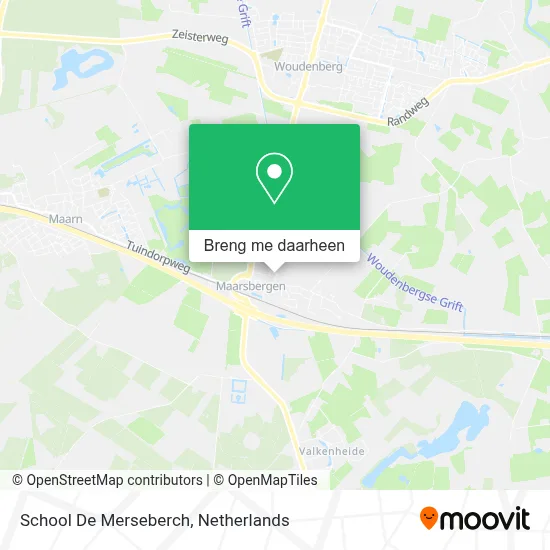 School De Merseberch kaart