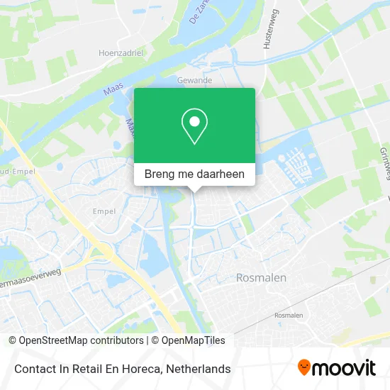 Contact In Retail En Horeca kaart