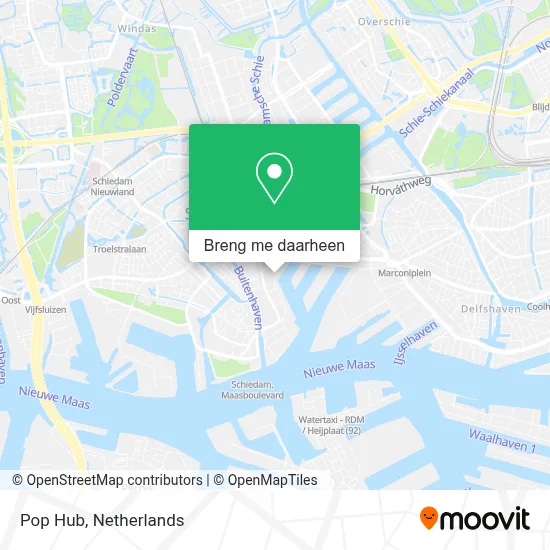 Pop Hub kaart