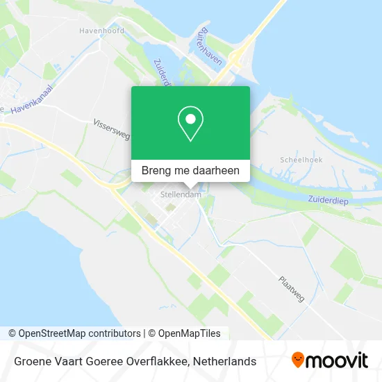 Groene Vaart Goeree Overflakkee kaart
