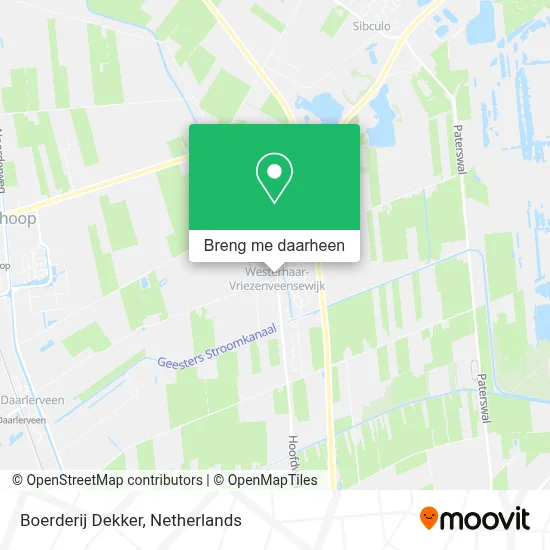 Boerderij Dekker kaart