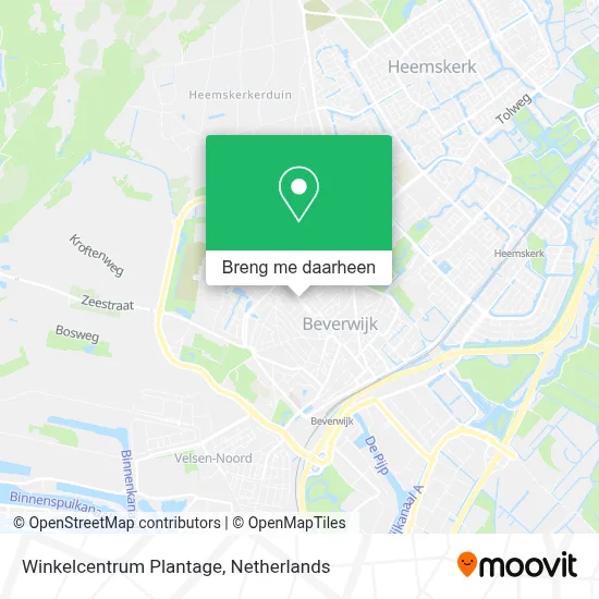 Winkelcentrum Plantage kaart