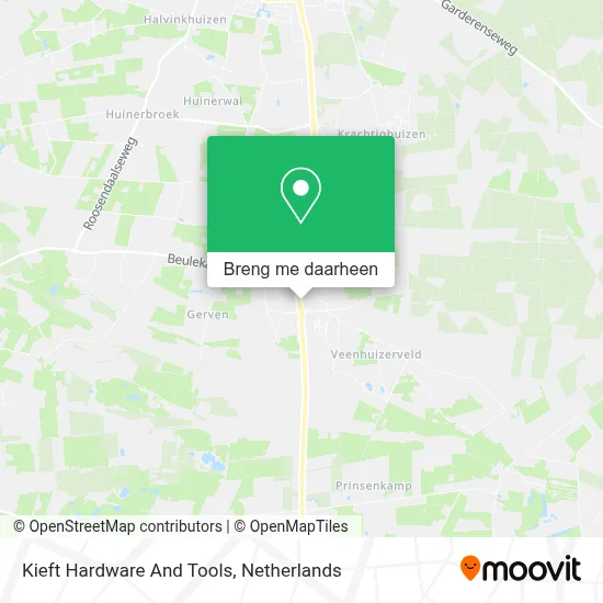 Kieft Hardware And Tools kaart