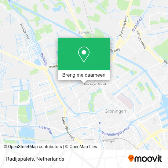 Radijspaleis kaart