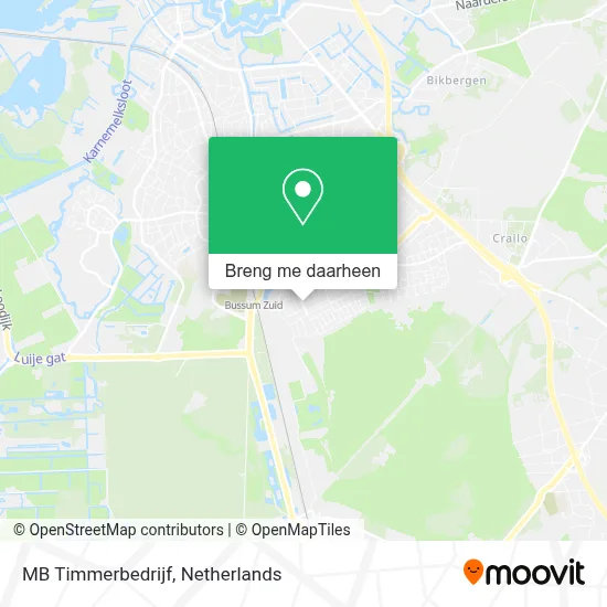 MB Timmerbedrijf kaart