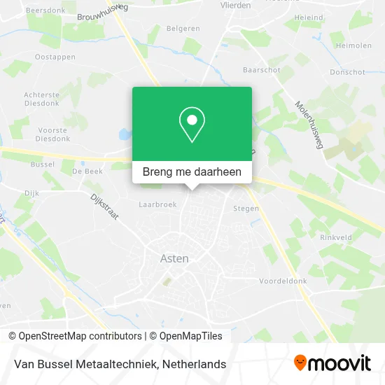 Van Bussel Metaaltechniek kaart
