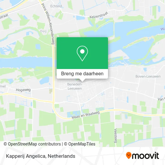 Kapperij Angelica kaart