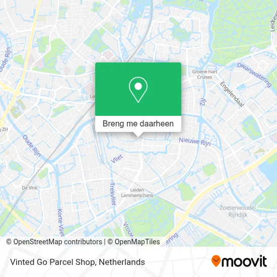 Vinted Go Parcel Shop kaart