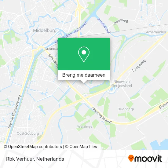 Rbk Verhuur kaart