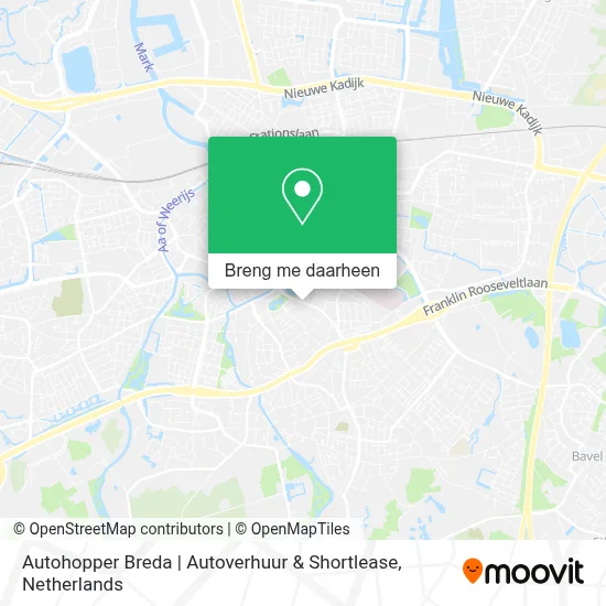 Autohopper Breda | Autoverhuur & Shortlease kaart