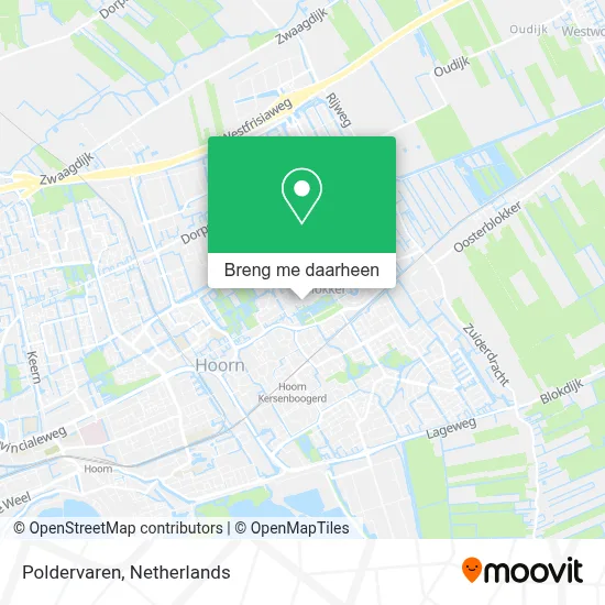 Poldervaren kaart