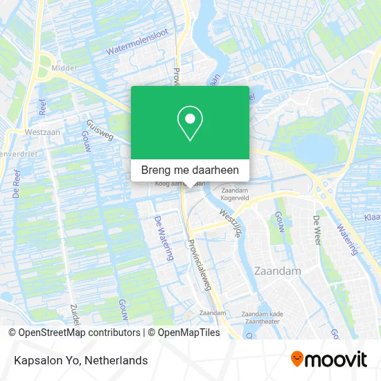 Kapsalon Yo kaart
