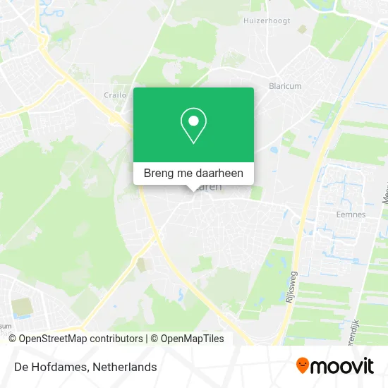 De Hofdames kaart