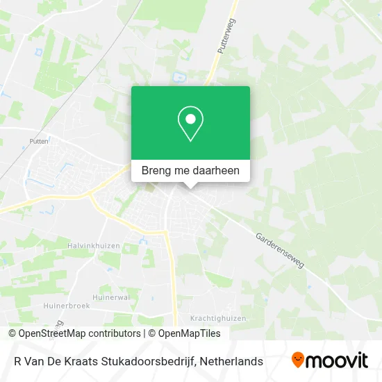 R Van De Kraats Stukadoorsbedrijf kaart