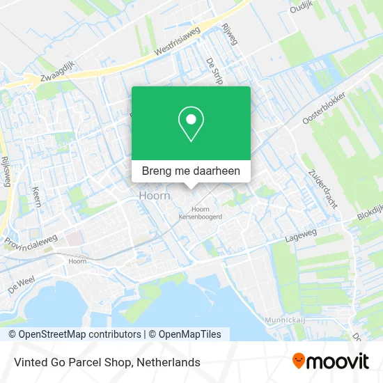 Vinted Go Parcel Shop kaart