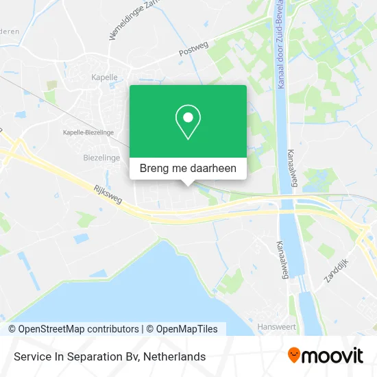 Service In Separation Bv kaart