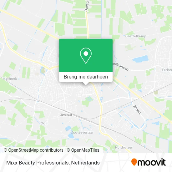 Mixx Beauty Professionals kaart
