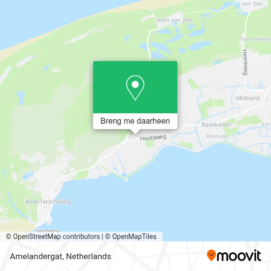 Amelandergat kaart