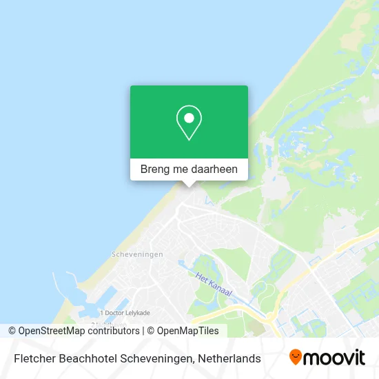Fletcher Beachhotel Scheveningen kaart