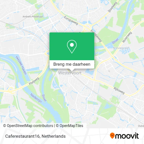 Caferestaurant16 kaart