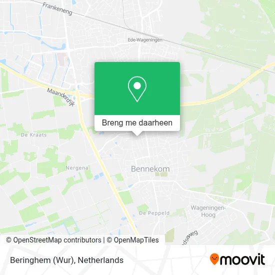 Beringhem (Wur) kaart