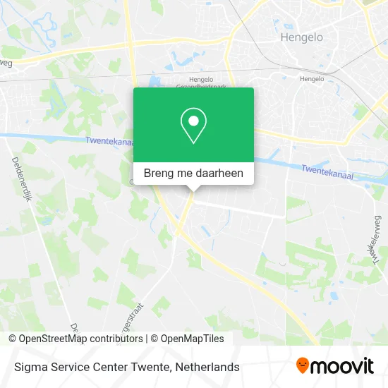 Sigma Service Center Twente kaart
