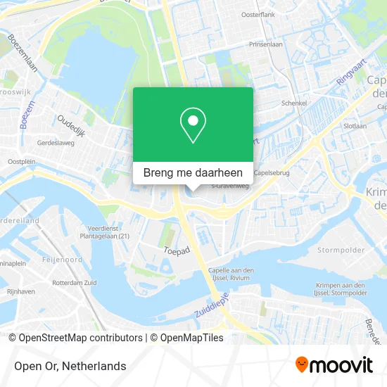 Open Or kaart