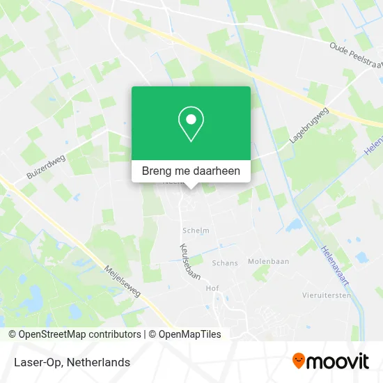 Laser-Op kaart