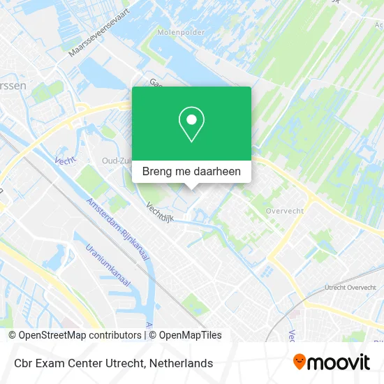 Cbr Exam Center Utrecht kaart