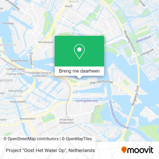 Project       "Oost Het Water Op" kaart