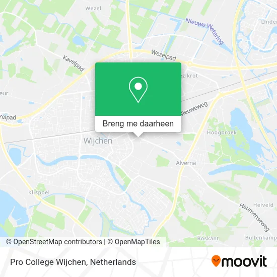 Pro College Wijchen kaart